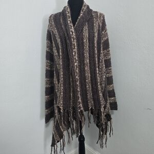 Cozy Brown Striped Women's Sweater